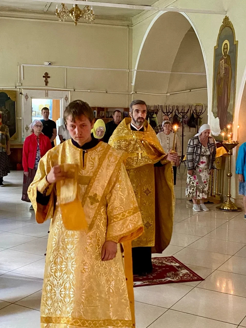 В канун Недели 3-ей по Пятидесятнице в Введенском храме совершили Всенощное бдение
